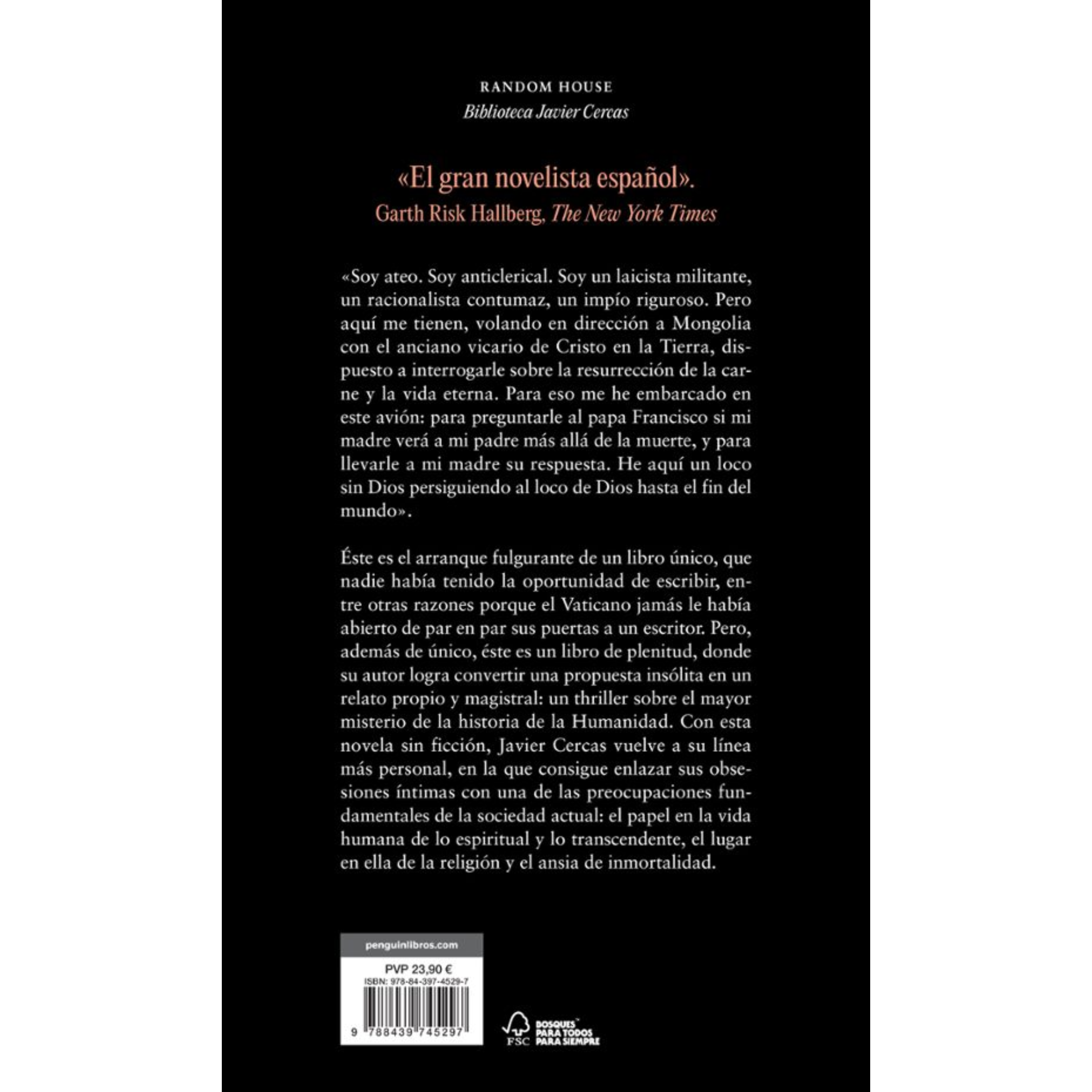 EL LOCO DE DIOS EN EL FIN DEL MUNDO - Javier Cercas