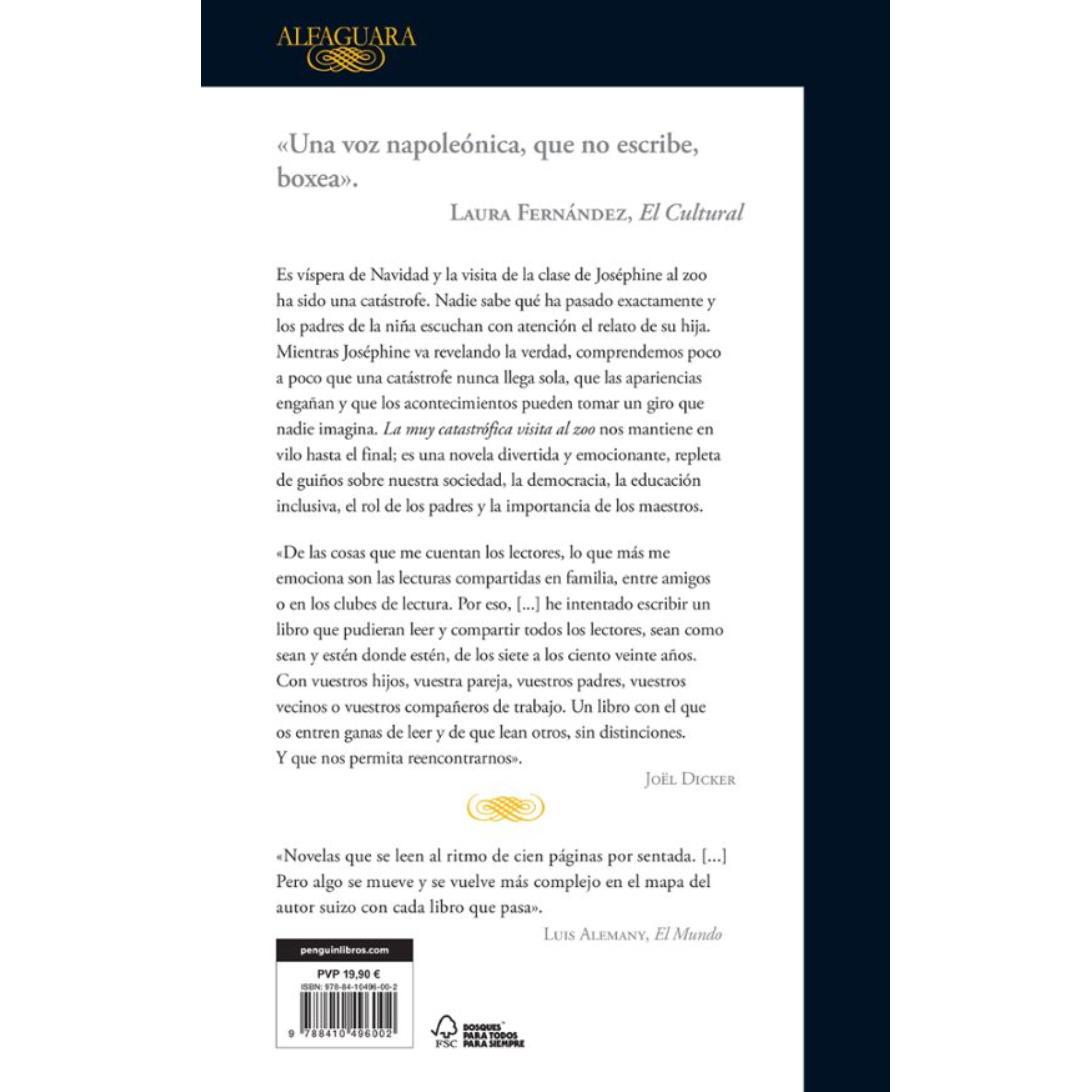 LA MUY CATASTRÓFICA VISITA AL ZOO - Joël Dicker